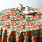 Green And Gold Round Tablecloth