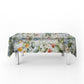 Green Blue Flower Vines Rectangle Tablecloth by Mark van Vuuren