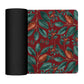 Green Leaves on Red Placemats By Mark Van Vuuren