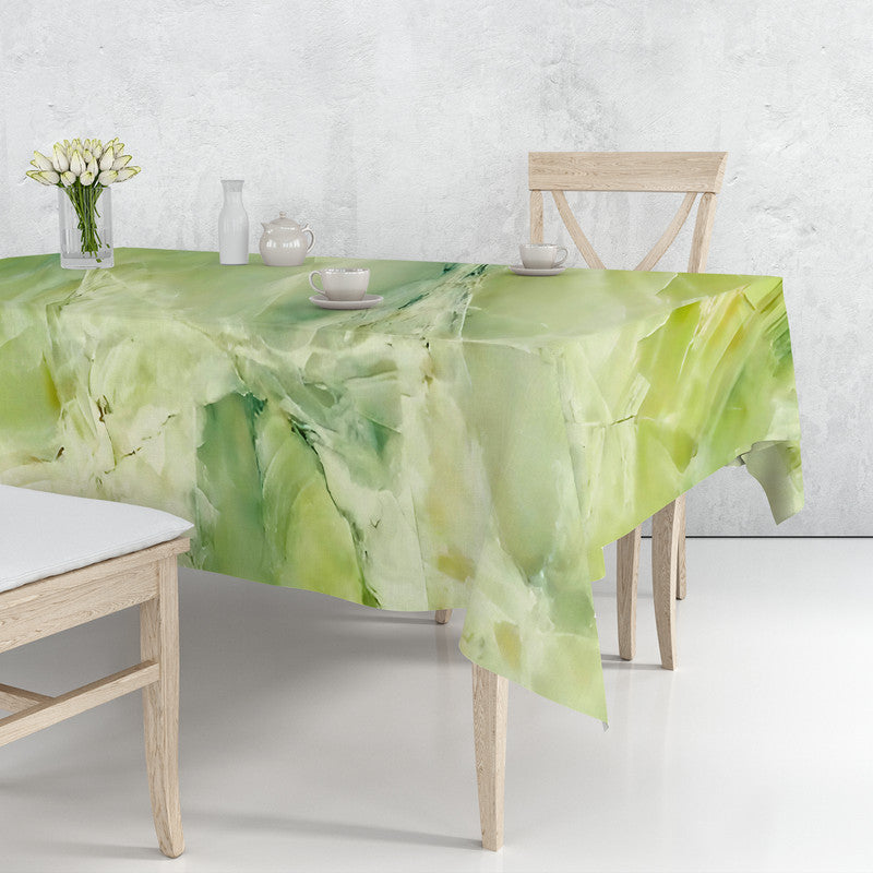 Green Of Purity Rectangle Tablecloth