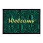 Green Pattern Welcome Door Mat