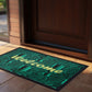 Green Pattern Welcome Door Mat