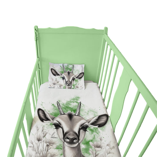 Green Baby Springbok By Nathan Pieterse Cot Duvet Set