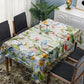 Green Blue Flower Vines Rectangle Tablecloth by Mark van Vuuren