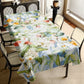 Green Blue Flower Vines Rectangle Tablecloth by Mark van Vuuren