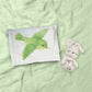 Green Bow Bear Cot Set
