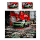 Green Challenger Racing Duvet Cover Set