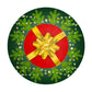 Green Christmas Round Tablecloth
