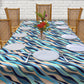 Green Diagonal Waves 3m Rectangle Tablecloth