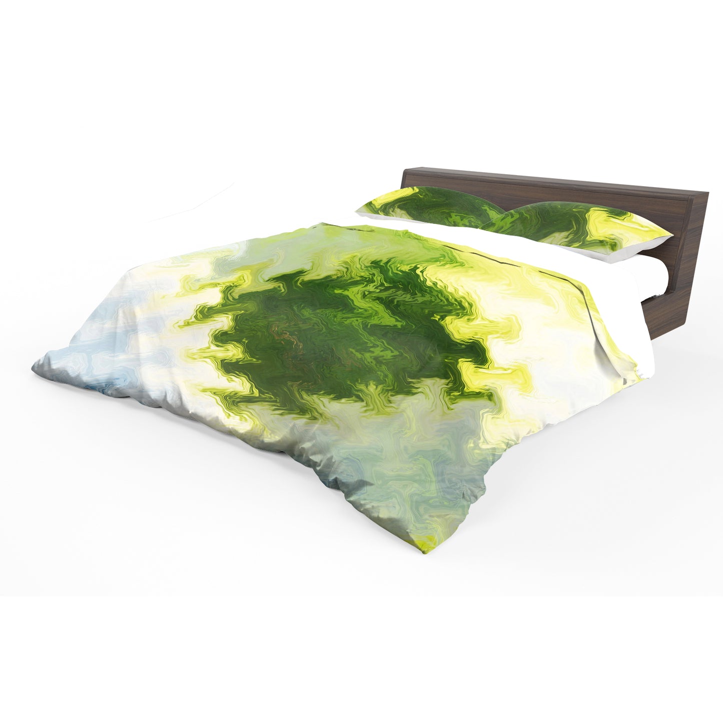 Green Diamond Duvet Cover Set
