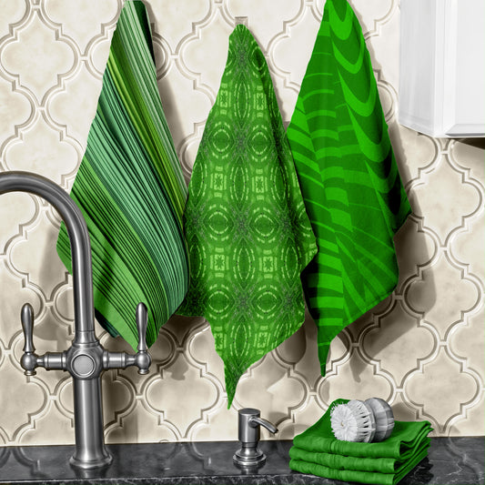 Green Dish Cloth (Set of 3)