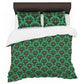 Green Fans Duvet Cover Set