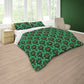Green Fans Duvet Cover Set