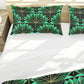 Green Fans Duvet Cover Set