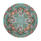 Green Floral 2,3m Round Tablecloth