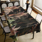 Green Leaves on a Black Background Rectangle Tablecloth By Mark Van Vuuren