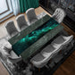 Green Luminescence Sea Table Runner