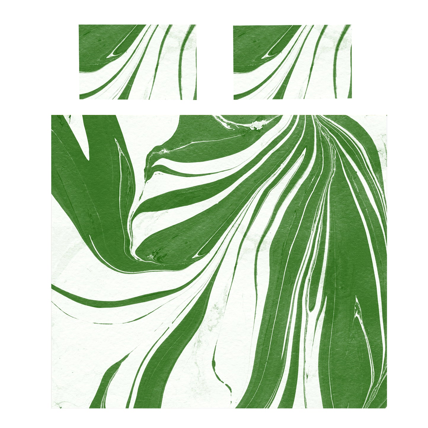 Green Marble Duvet Cover Set