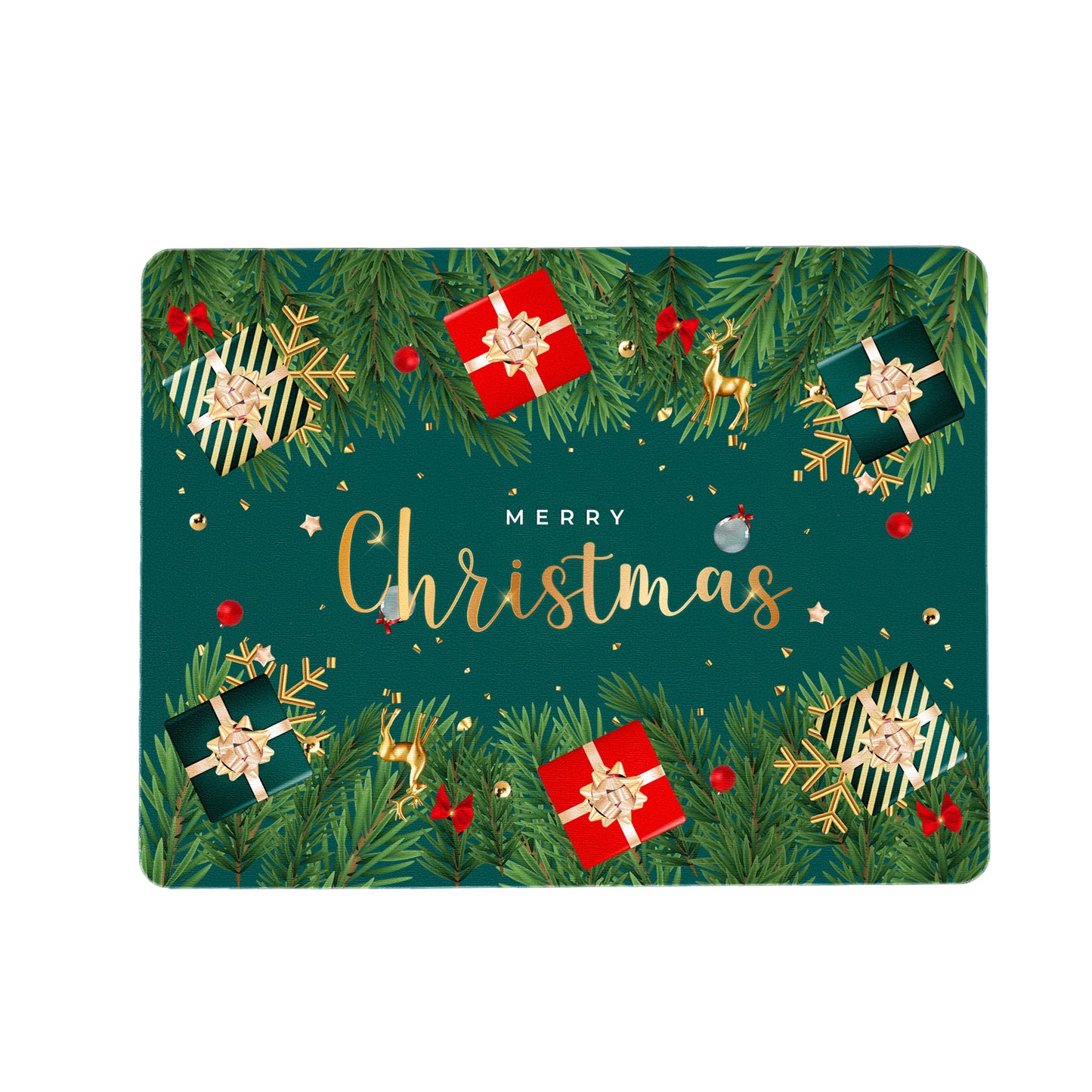 Green Merry Christmas Placemats