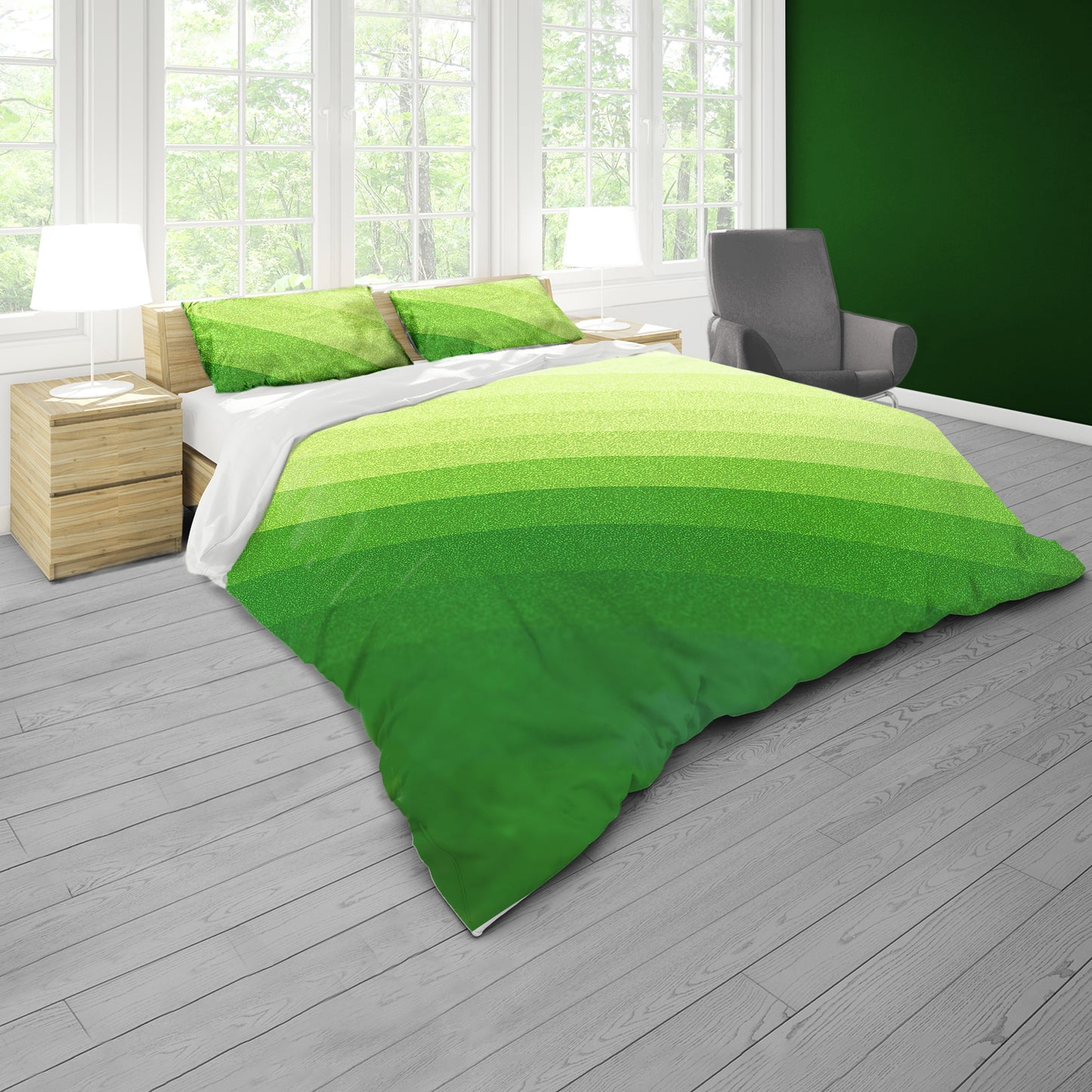 Green Shades Duvet Cover Set