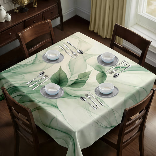 Green Silk in the Wind Square Tablecloth