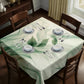 Green Silk in the Wind Square Tablecloth