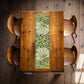 Green White Floral Jungle 160cm Table Runner