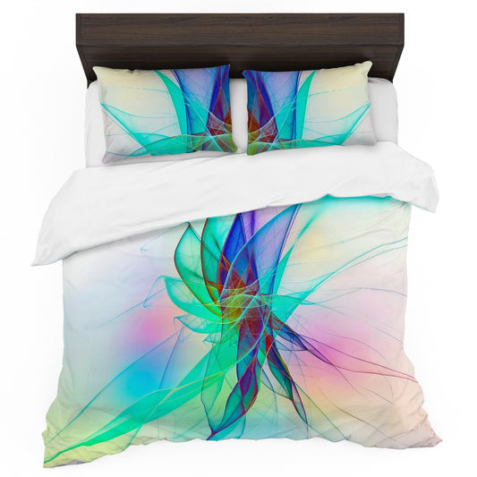 Green and Blue Sharpies Duvet Cover Set