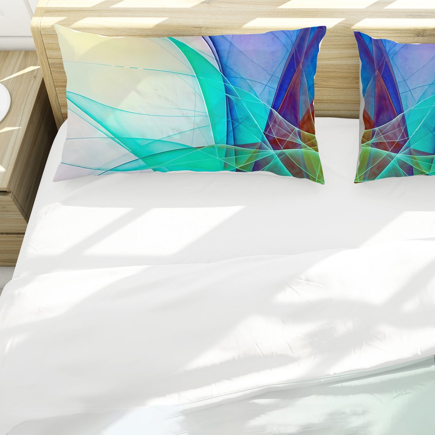Green and Blue Sharpies Duvet Cover Set