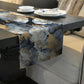 Grey and White Clouds Table Runner