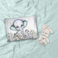 Grey Elephant Cot Duvet Set