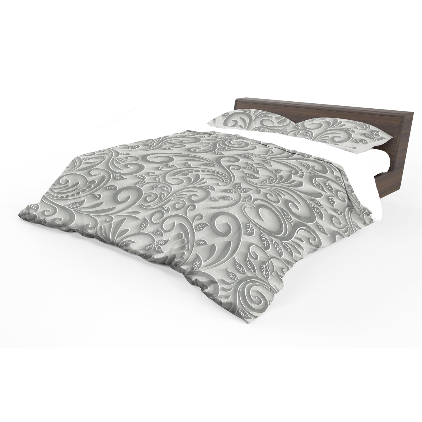 Grey Patterns Duvet Cover Set