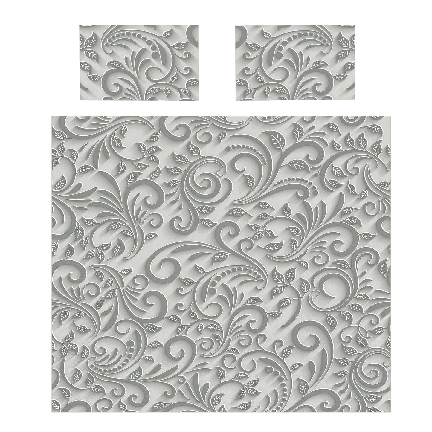 Grey Patterns Duvet Cover Set