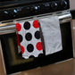 Grey Red Black Dish Cloth (Set of 3)