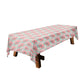 Grey and Rose Pink Floral Illustration 3m Rectangle Tablecloth