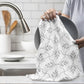Grey on White Dish Cloth (Set of 3)