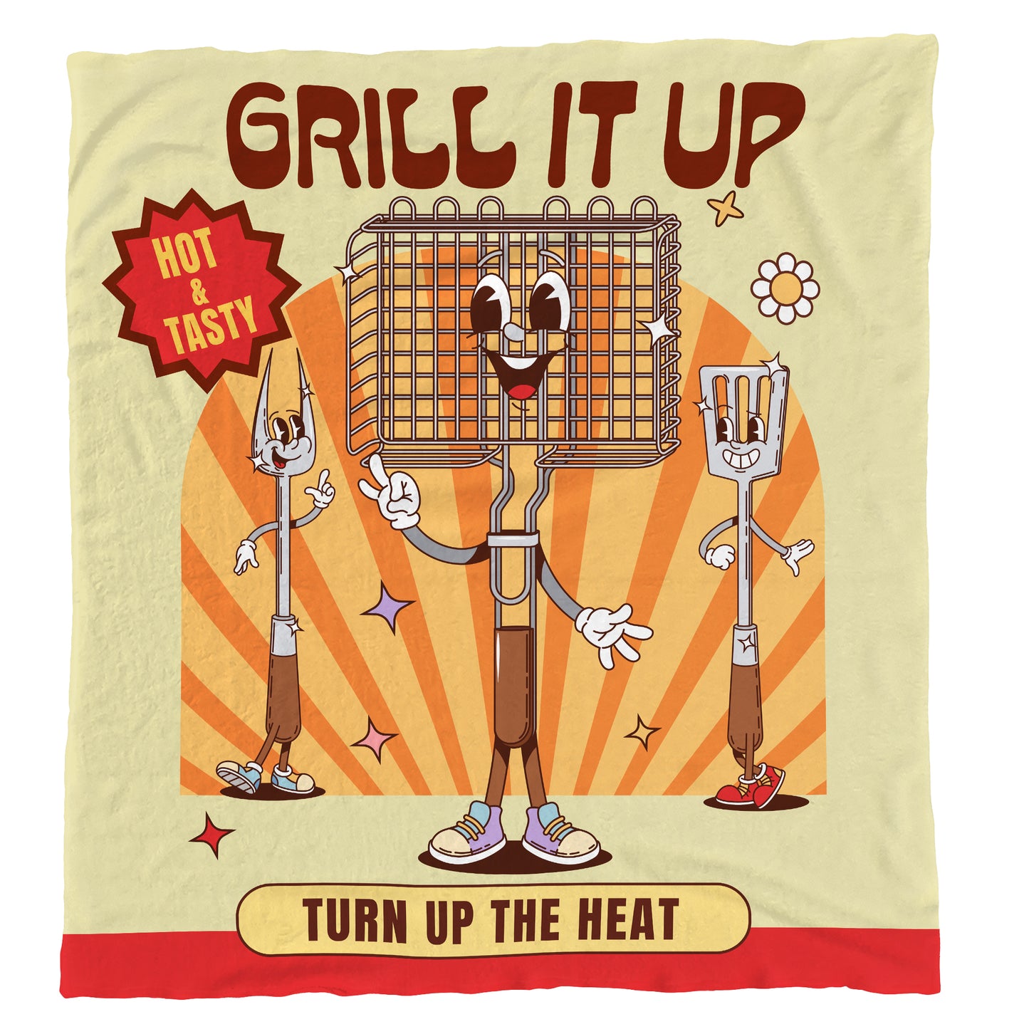 Grill It Up Light Weight Fleece Blanket