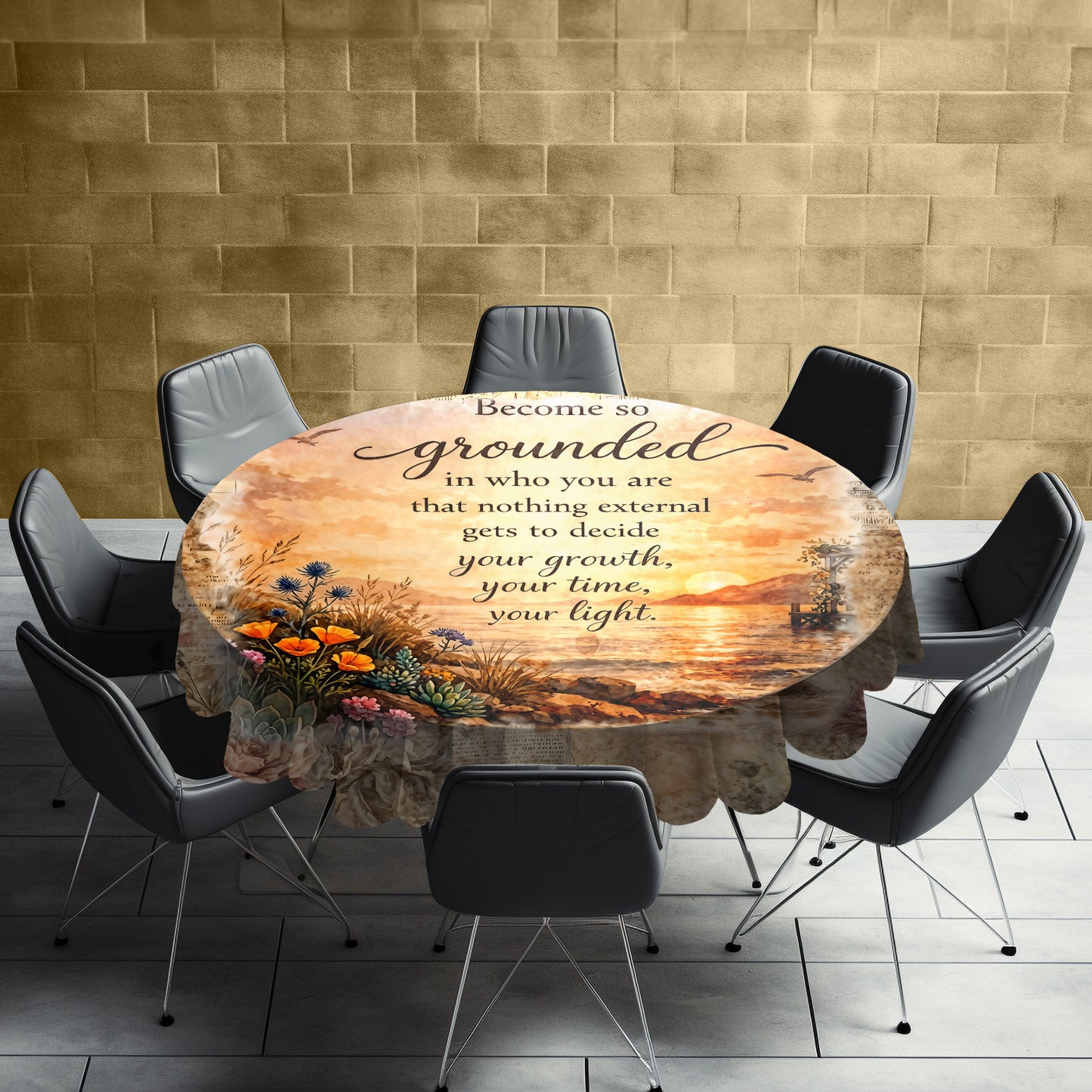 Grounded Round Tablecloth