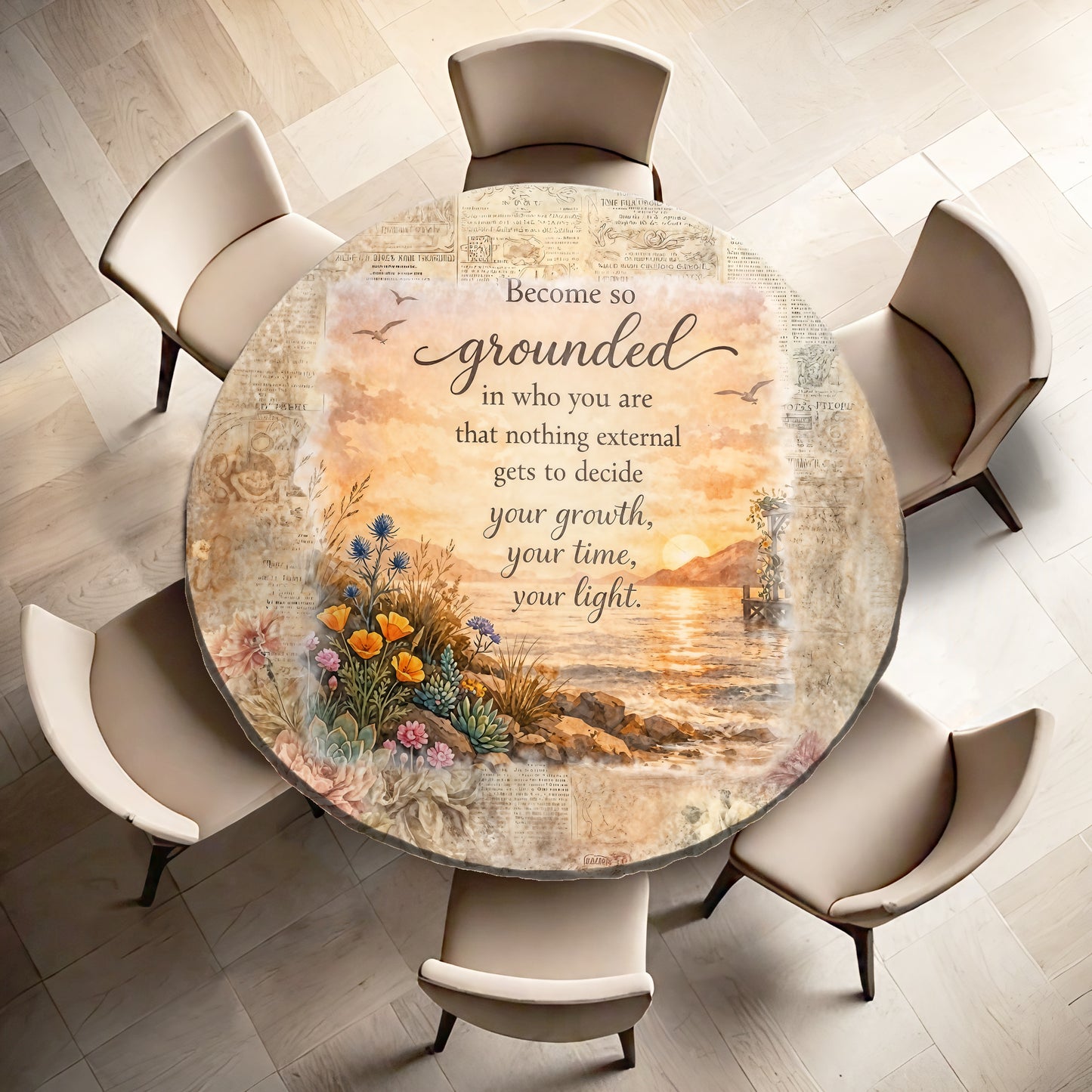 Grounded Round Tablecloth