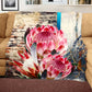 Grunge Proteas Light Weight Fleece Blanket
