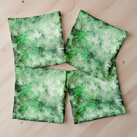 Grunge Green Luxury Scatter Covers (Set of 4)