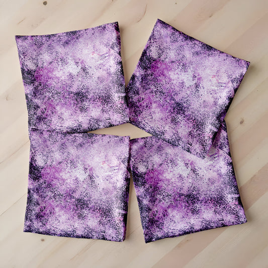 Grunge Purple Luxury Scatter Covers (Set of 4)