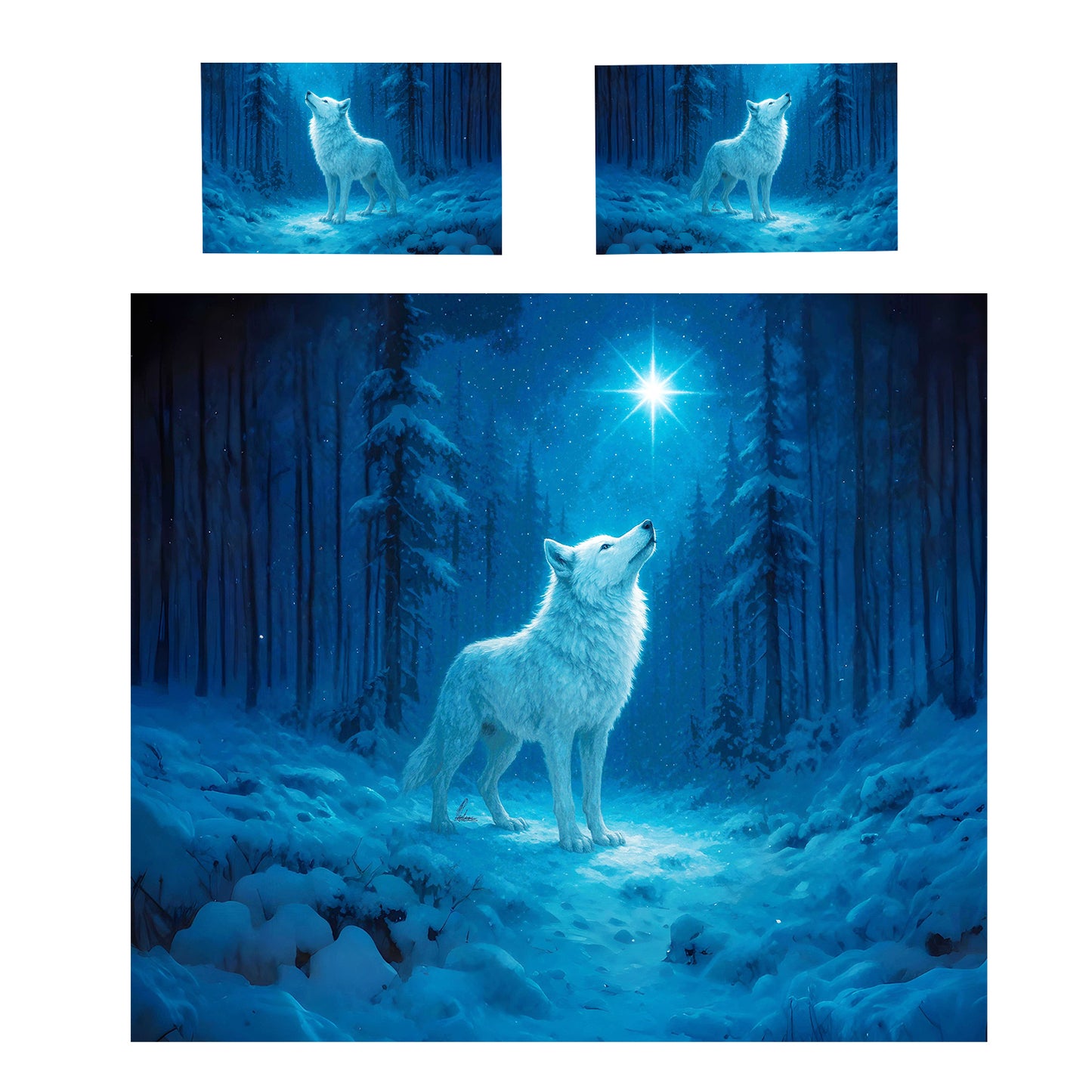 Guardian of the North Star Duvet Cover Set by Nathan Pieterse