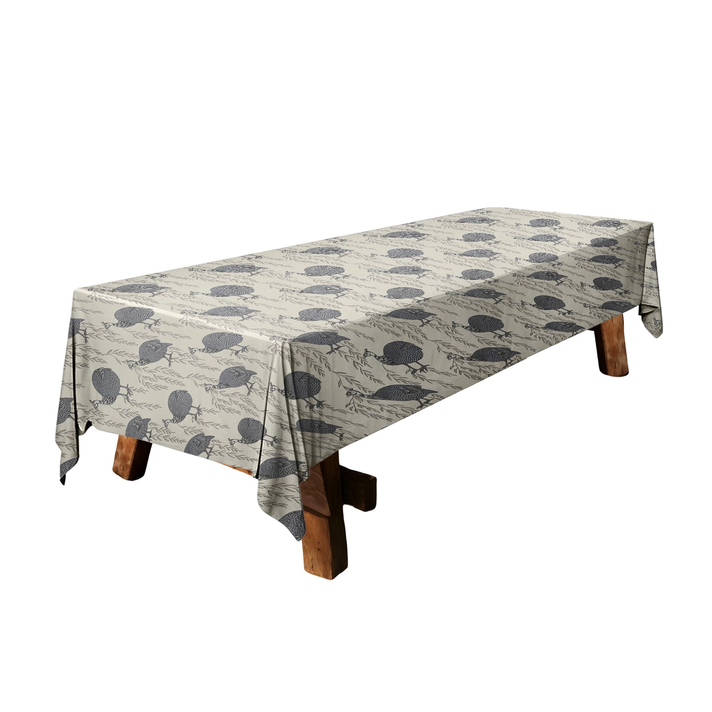 Guinea Fowl 3m Rectangle Tablecloth