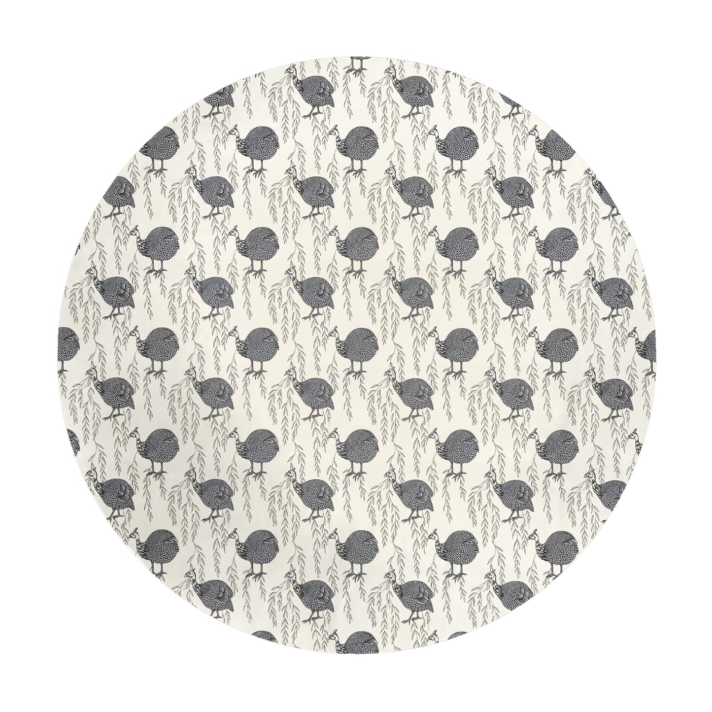 Guinea Fowl 2,3m Round Tablecloth