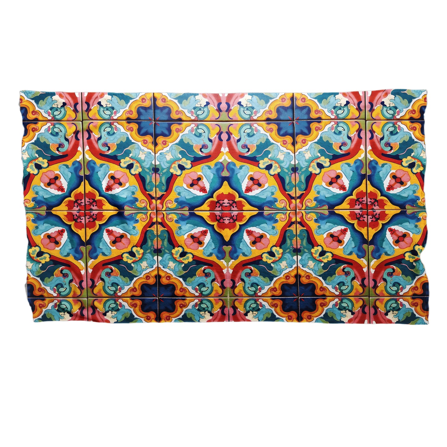 Gypsy Garden Tiles Bed Throw