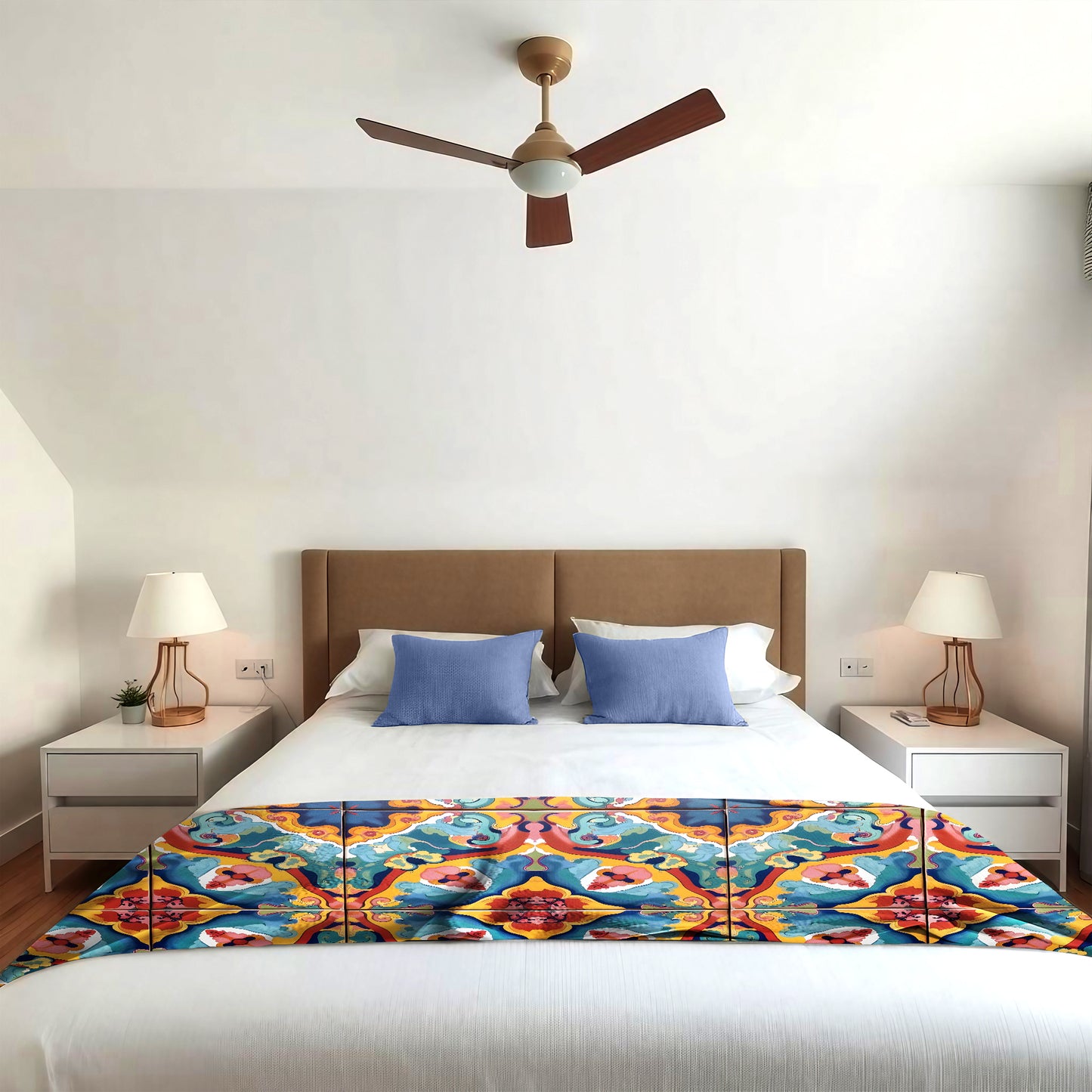 Gypsy Garden Tiles Bed Throw