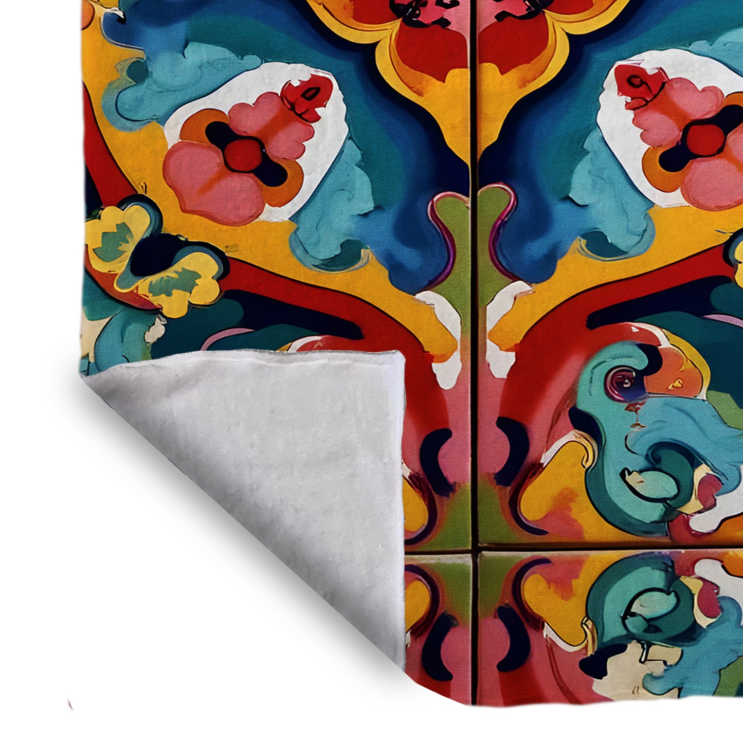 Gypsy Garden Tiles Bed Throw