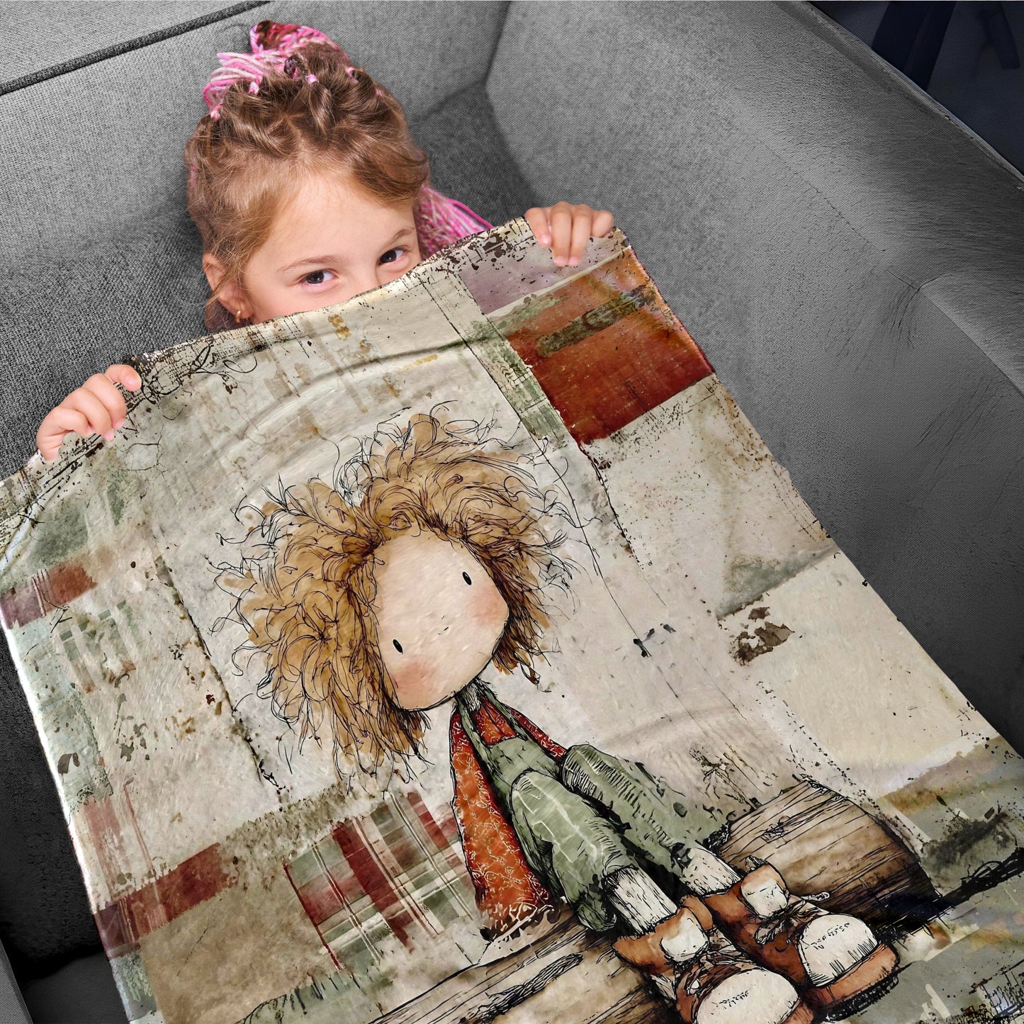 Hairy Harry Toddler Fleece Blanket