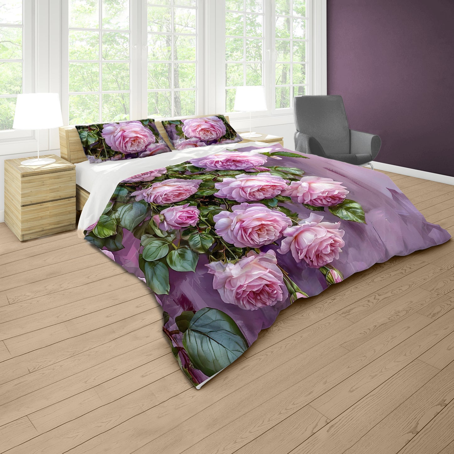 Hanging Rose Duvet Cover Set